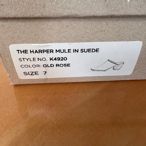 Madewell Harper Mule in Pink Suede, "Old Rose", 7M - Picture 13 of 16